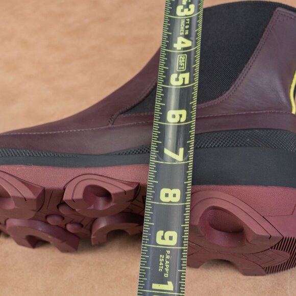 Sorel Women Brex Waterproof Burgundy Leather Chelsea Ankle Boots size 11 - Picture 6 of 8